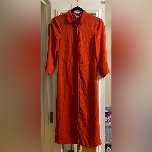 H&M Chiffon Buttoned Down Belted Dress - Picture 2 of 3